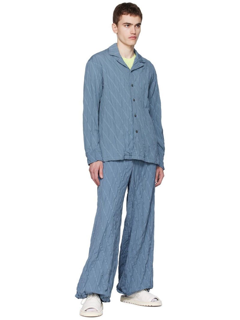 TAAKK Blue Pleated Trousers outlook