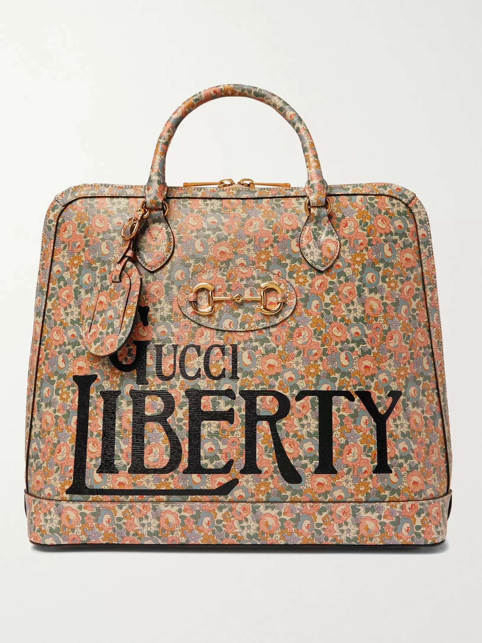 + Liberty Horsebit 1955 Printed Leather Tote Bag - 1