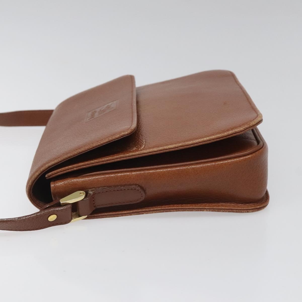 Burberry Shoulder Bag Leather Brown Gold - 4
