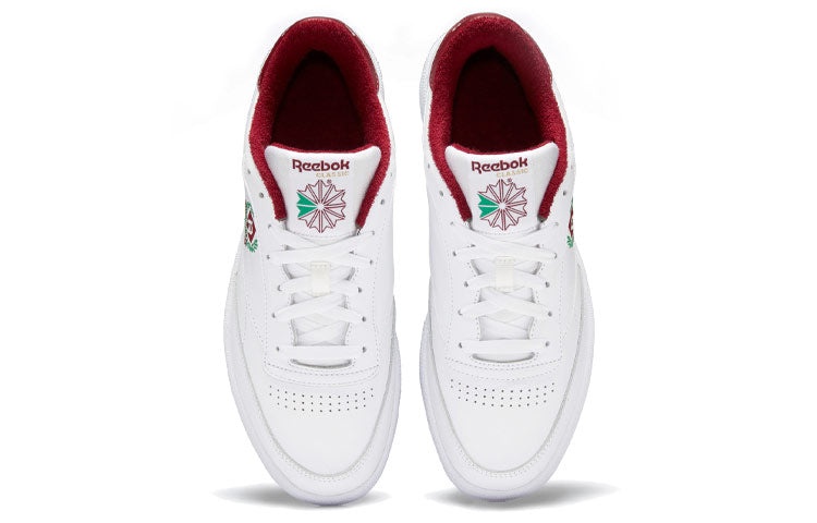 Reebok Club C 85 'Crest White Burgundy' H05810 - 5