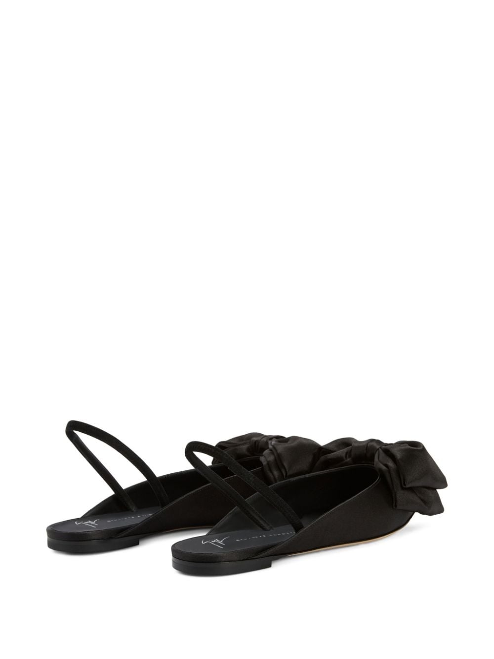 Johanna bow-detail ballerina shoes - 3