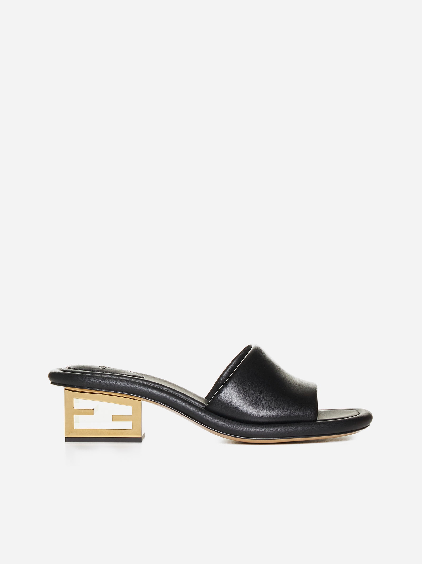 FENDI Baguette nappa leather sandals | danielloboutique