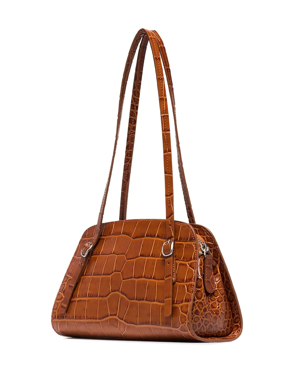 Lora crocodile-effect shoulder bag - 3