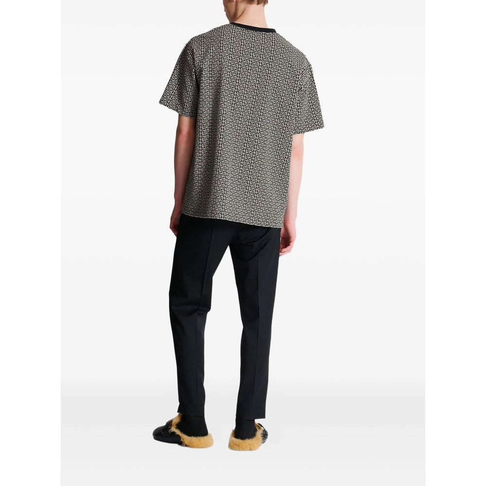 Balmain Black T-Shirts & Vests - T-Shirts Men - 4