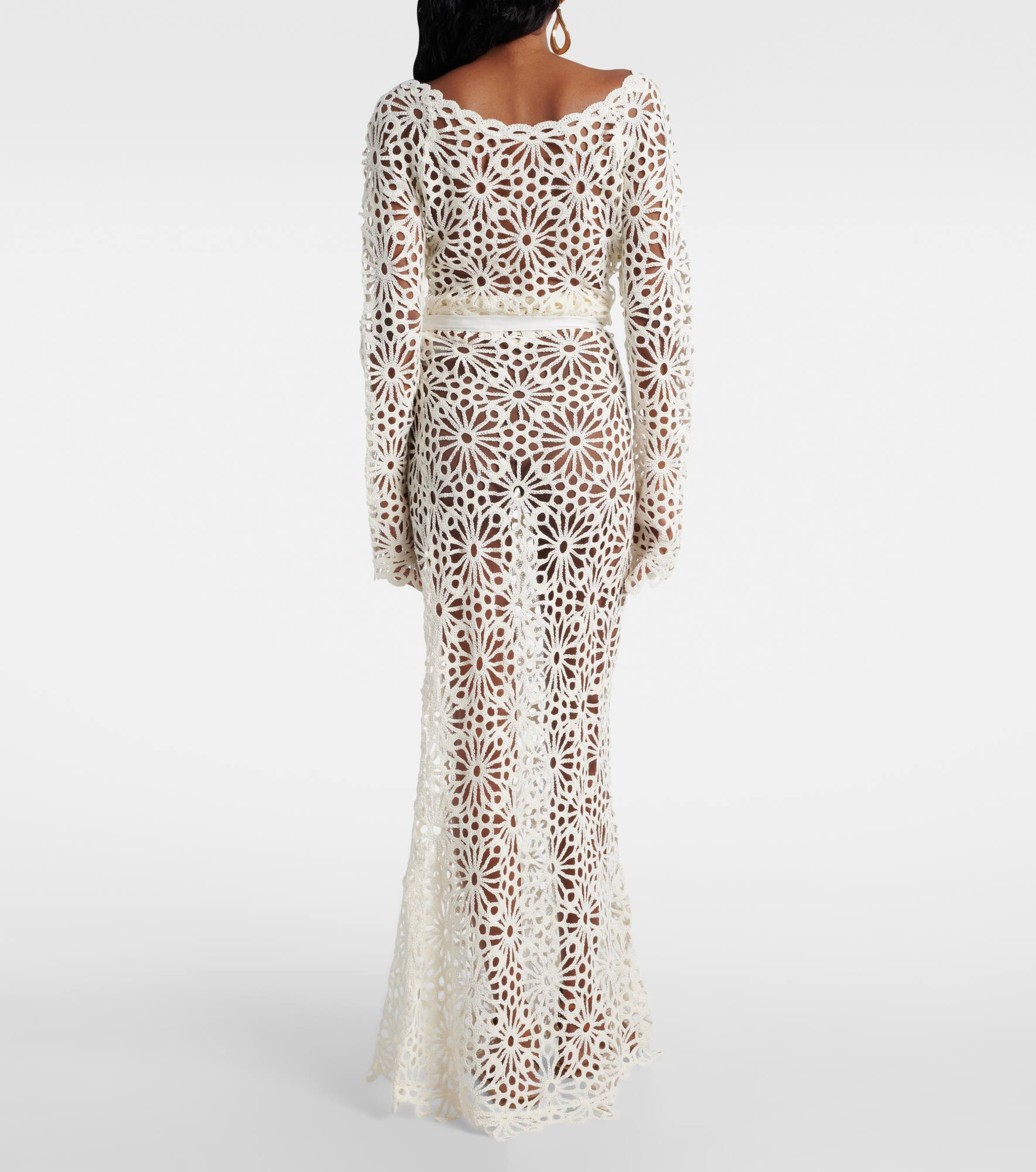 Obie floral lace maxi skirt - 3