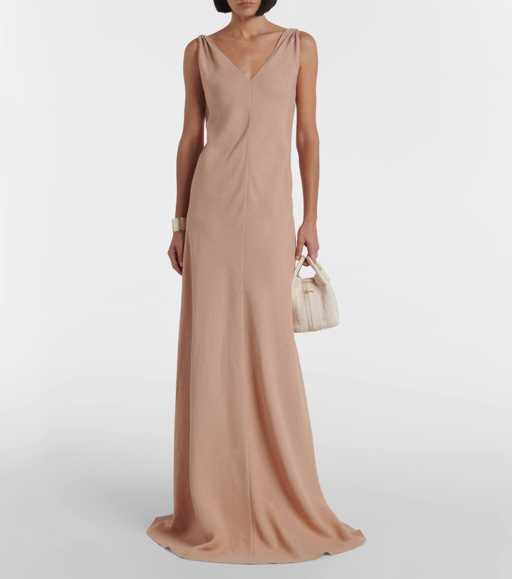 Callie linen crêpe maxi dress - 2