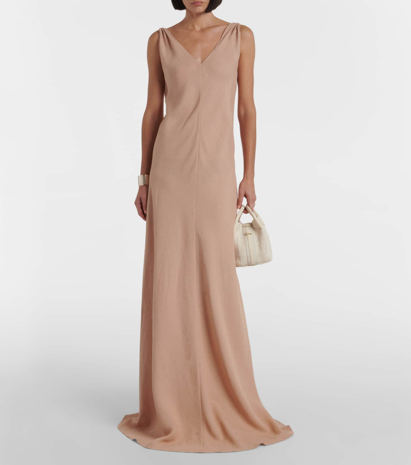 Loro Piana Callie linen crêpe maxi dress outlook