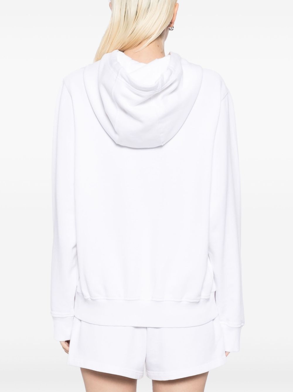 embroidered logo hoodie - 4