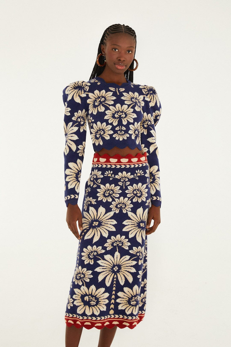 Blue Luna Knit Midi Skirt 4