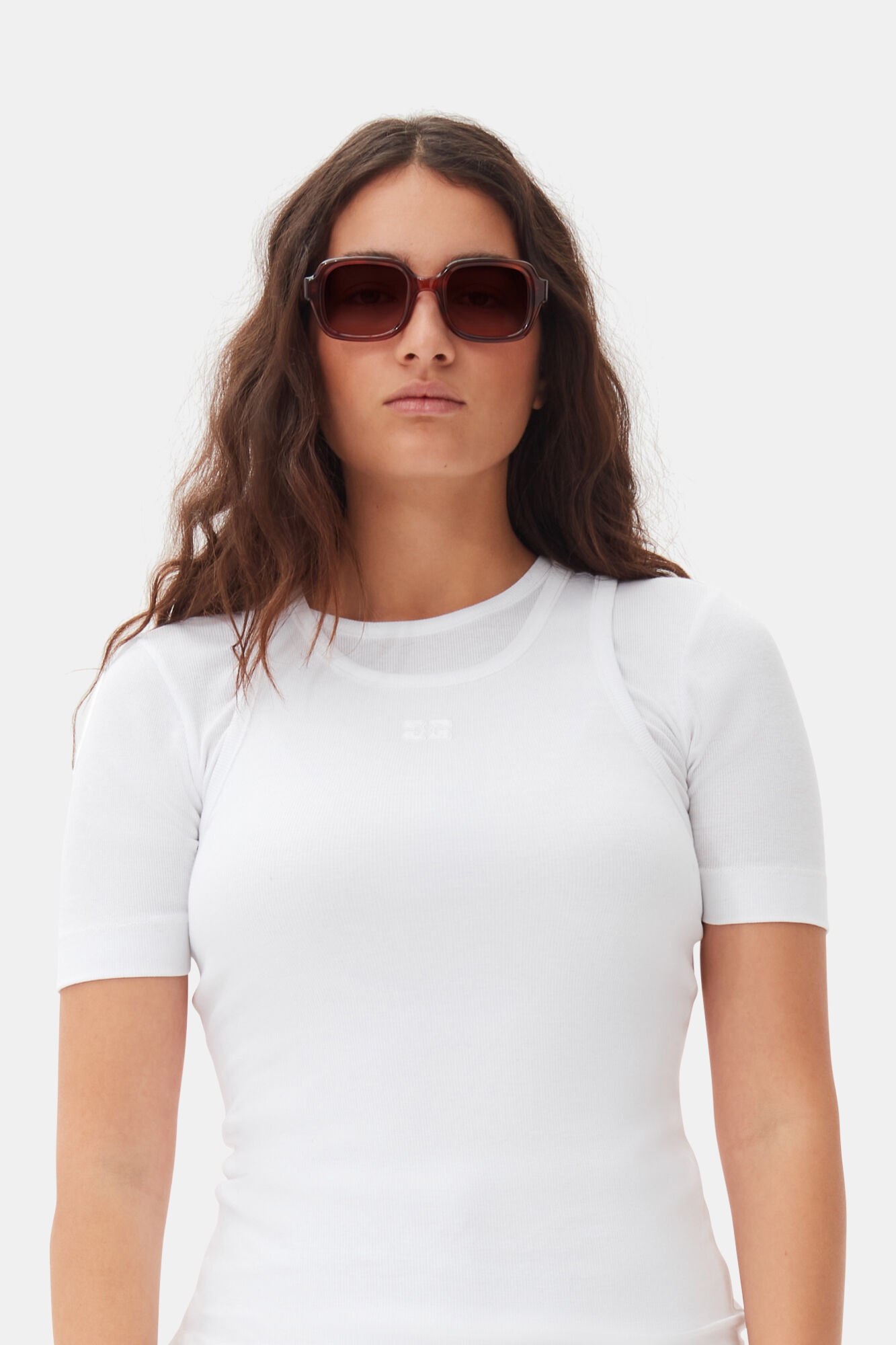 GANNI X ACE & TATE TIGER'S EYE TWIGGY SUNGLASSES - 5