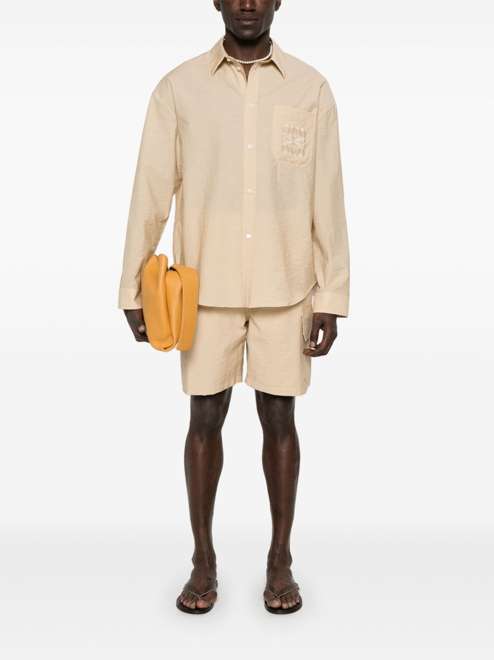 logo-patch cargo shorts - 2