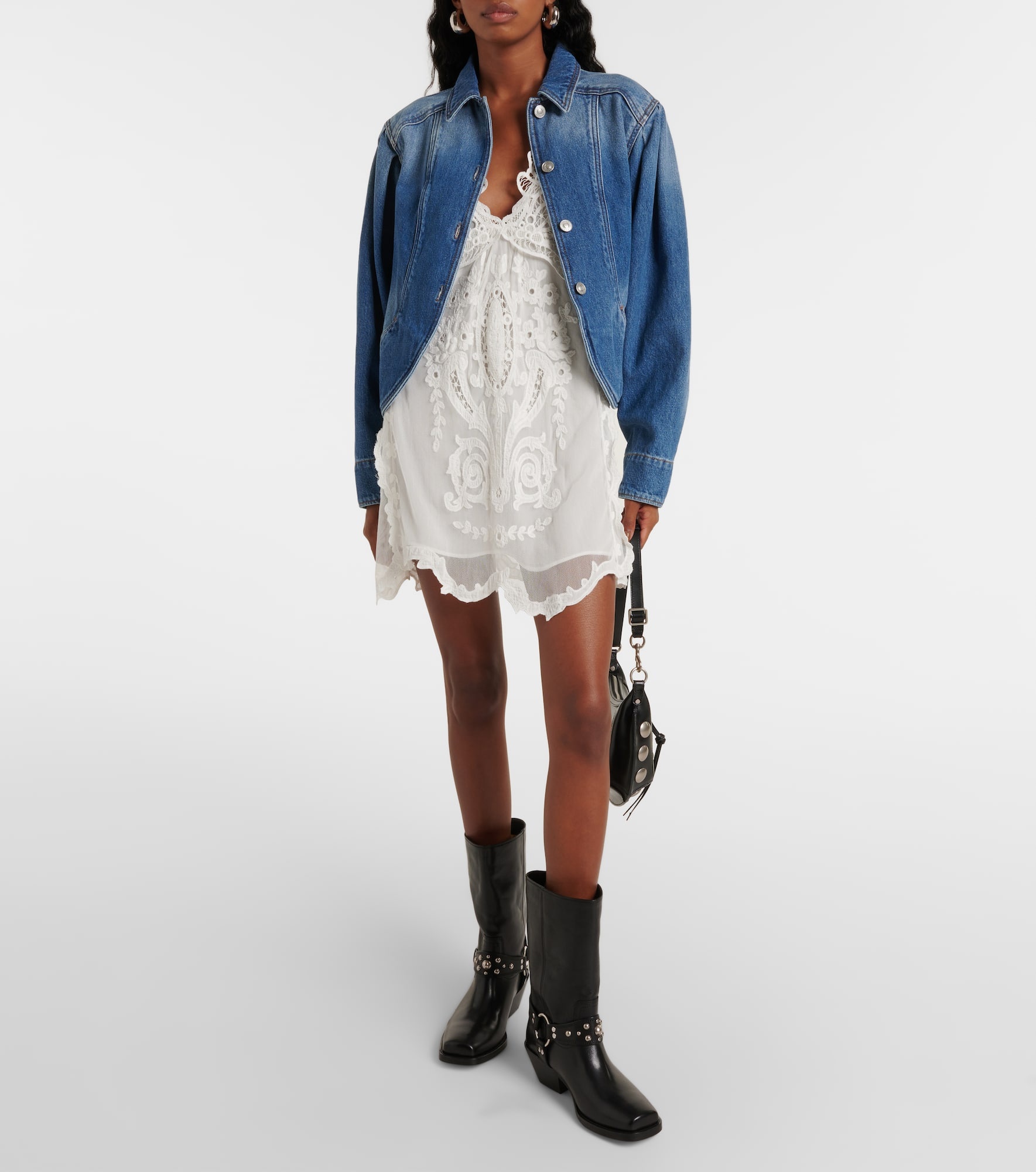 Ademe leather cowboy boots - 2
