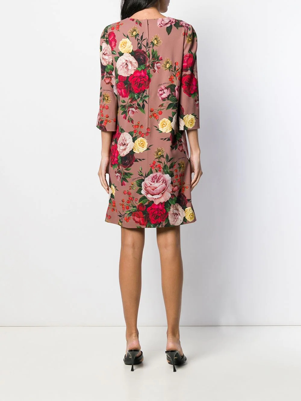 floral print shift dress - 4