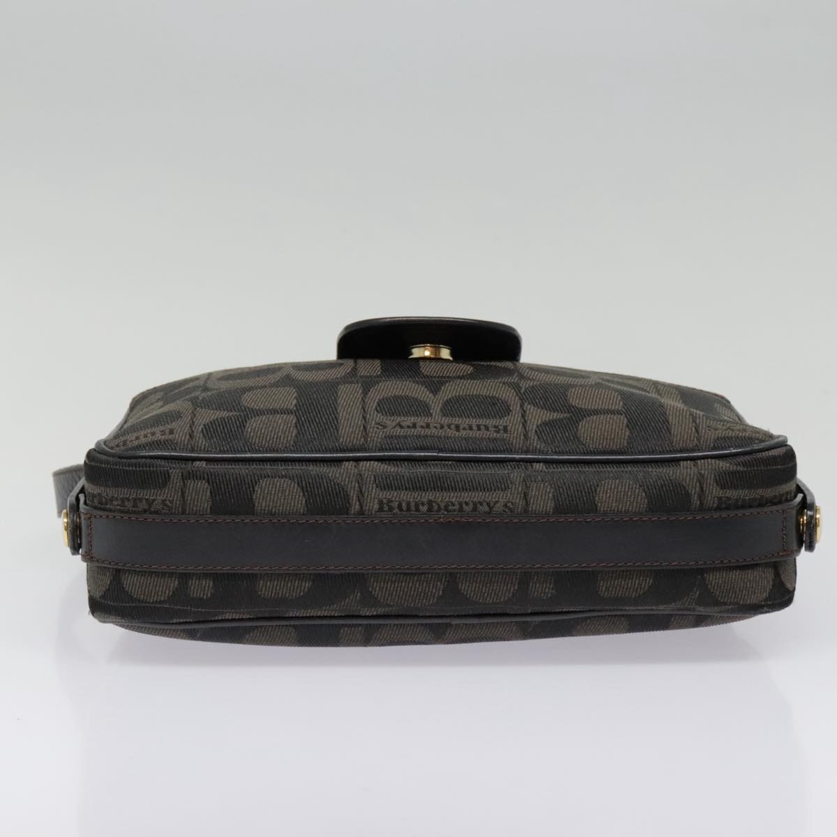 Burberry Shoulder Bag Canvas Gold Black - 5