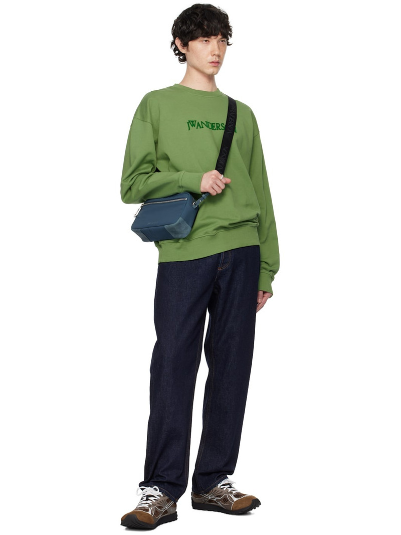JW Anderson Green Logo Embroidery Sweatshirt outlook
