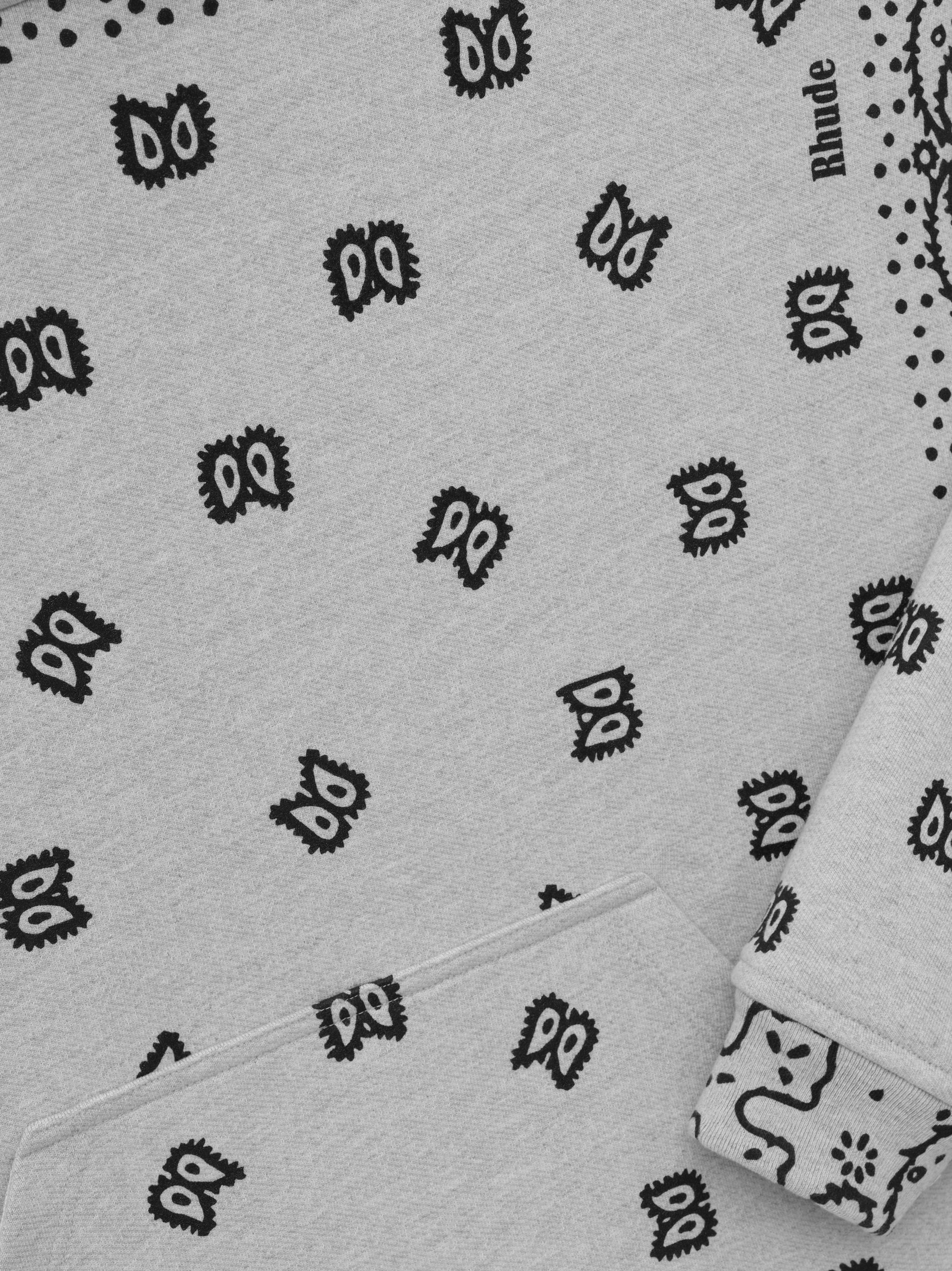BANDANA PRINT HOODIE - 5