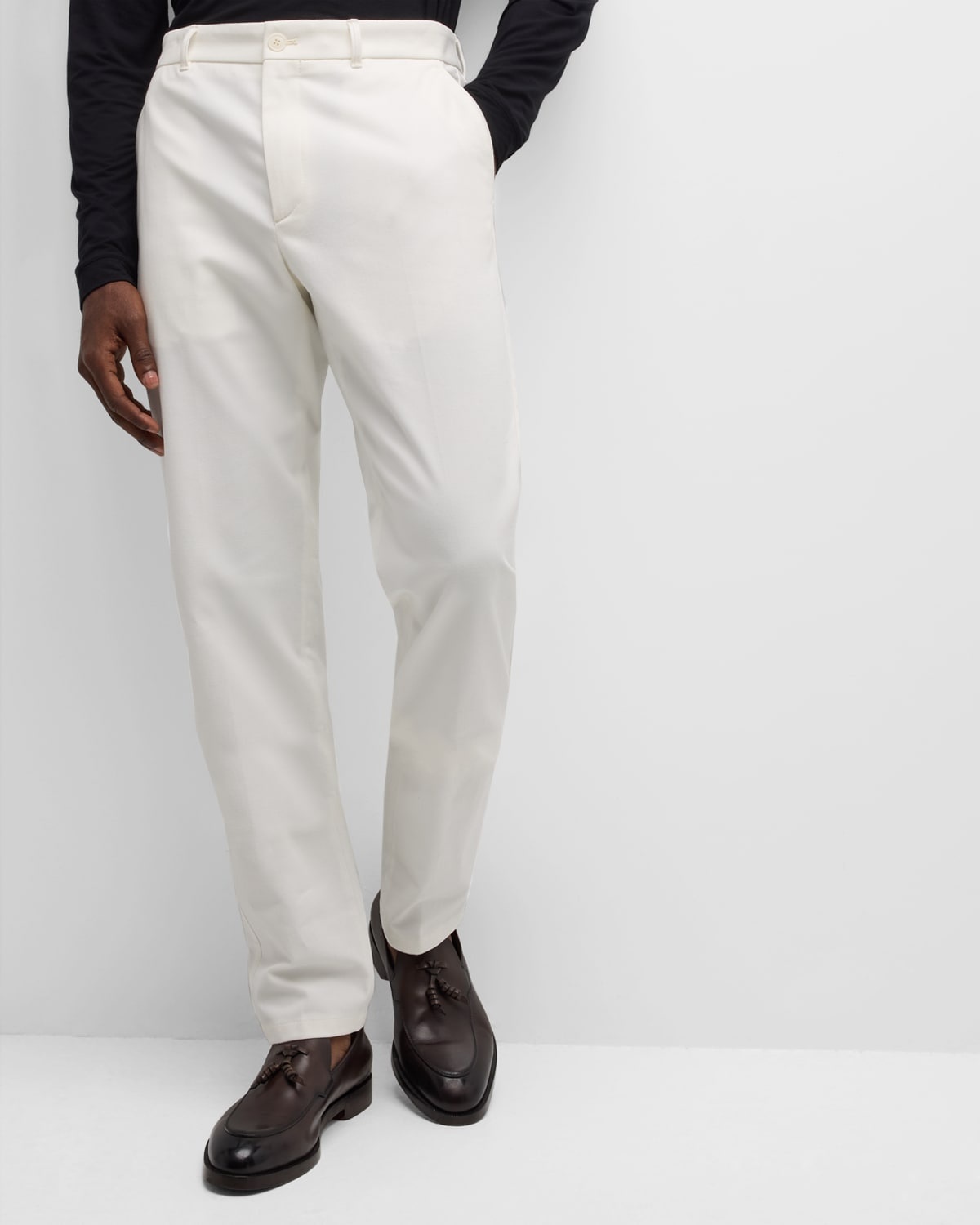 Men's Gabardine Diagonal Weave Trousers - 6