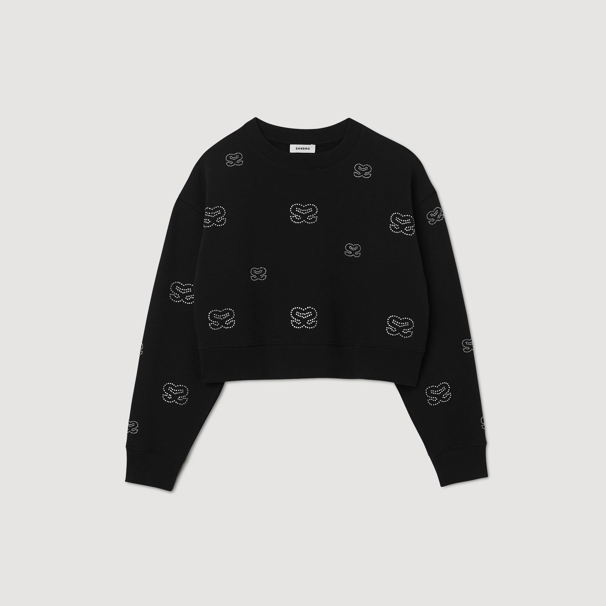 CROPPED DOUBLE S SWEATSHIRT - 1