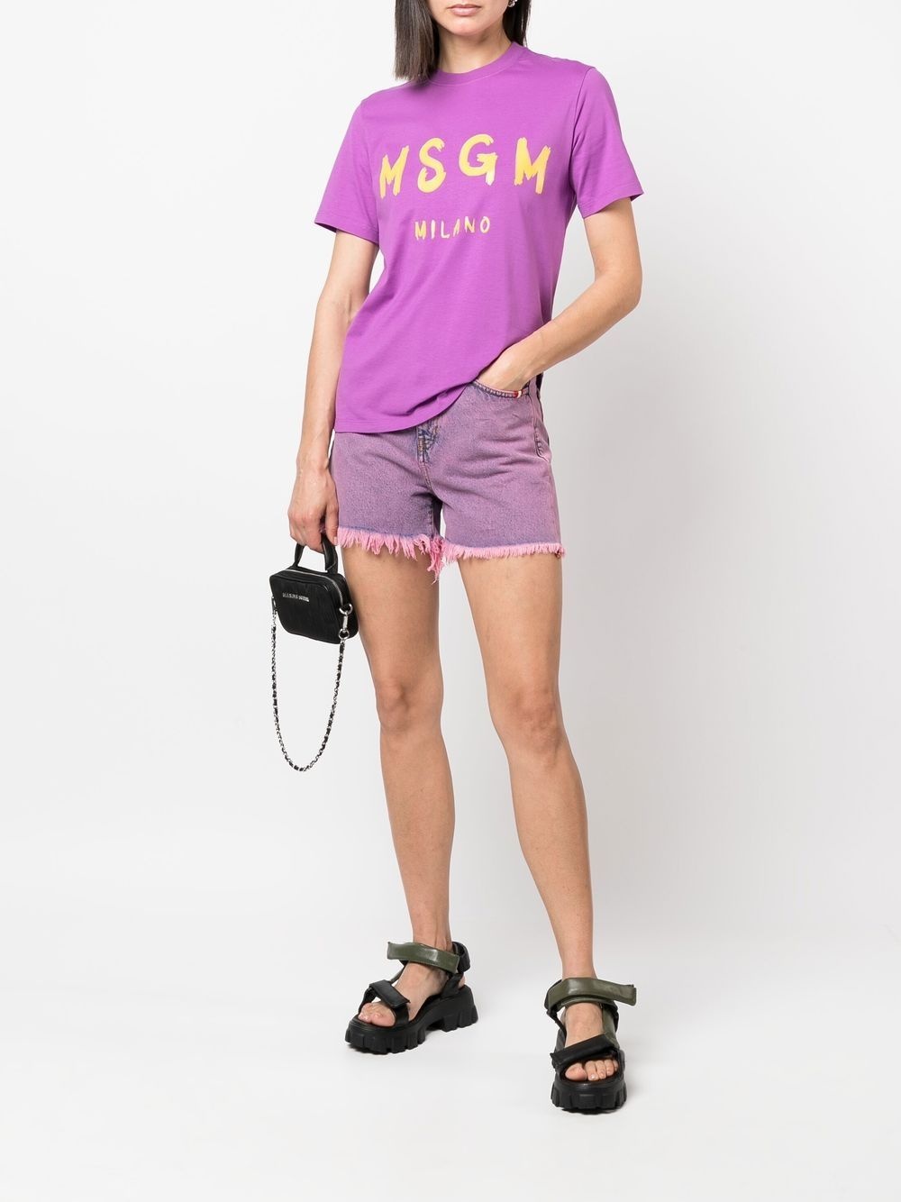 logo-print cotton T-shirt - 2