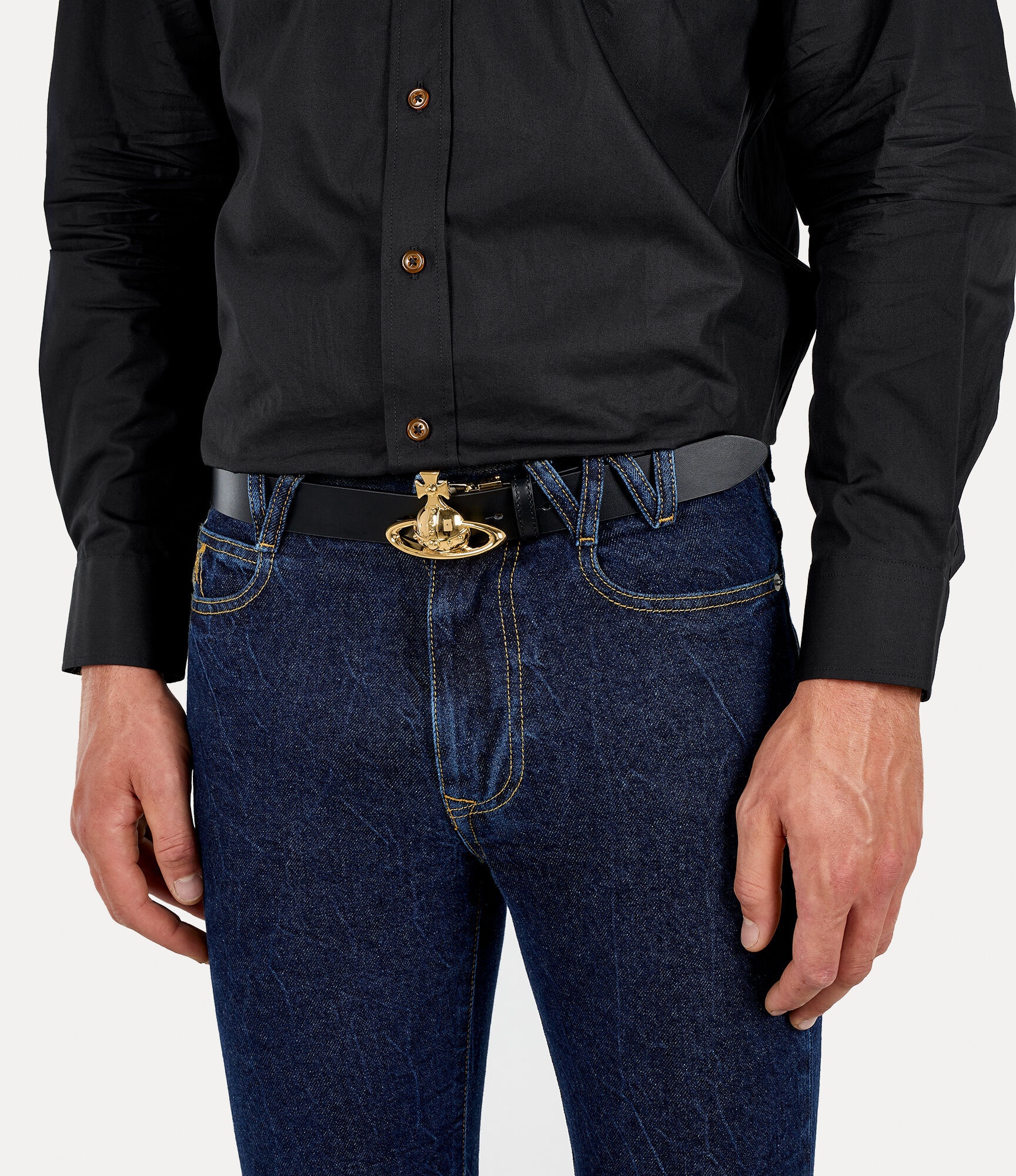 ORB BUCKLE BELT / LIGHT GOLD - 2