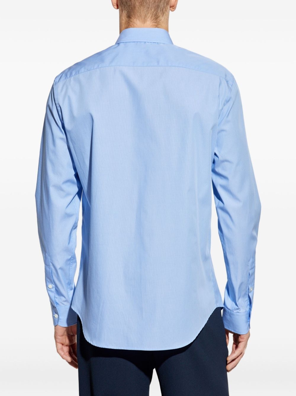 striped long-sleeved shirt - 4
