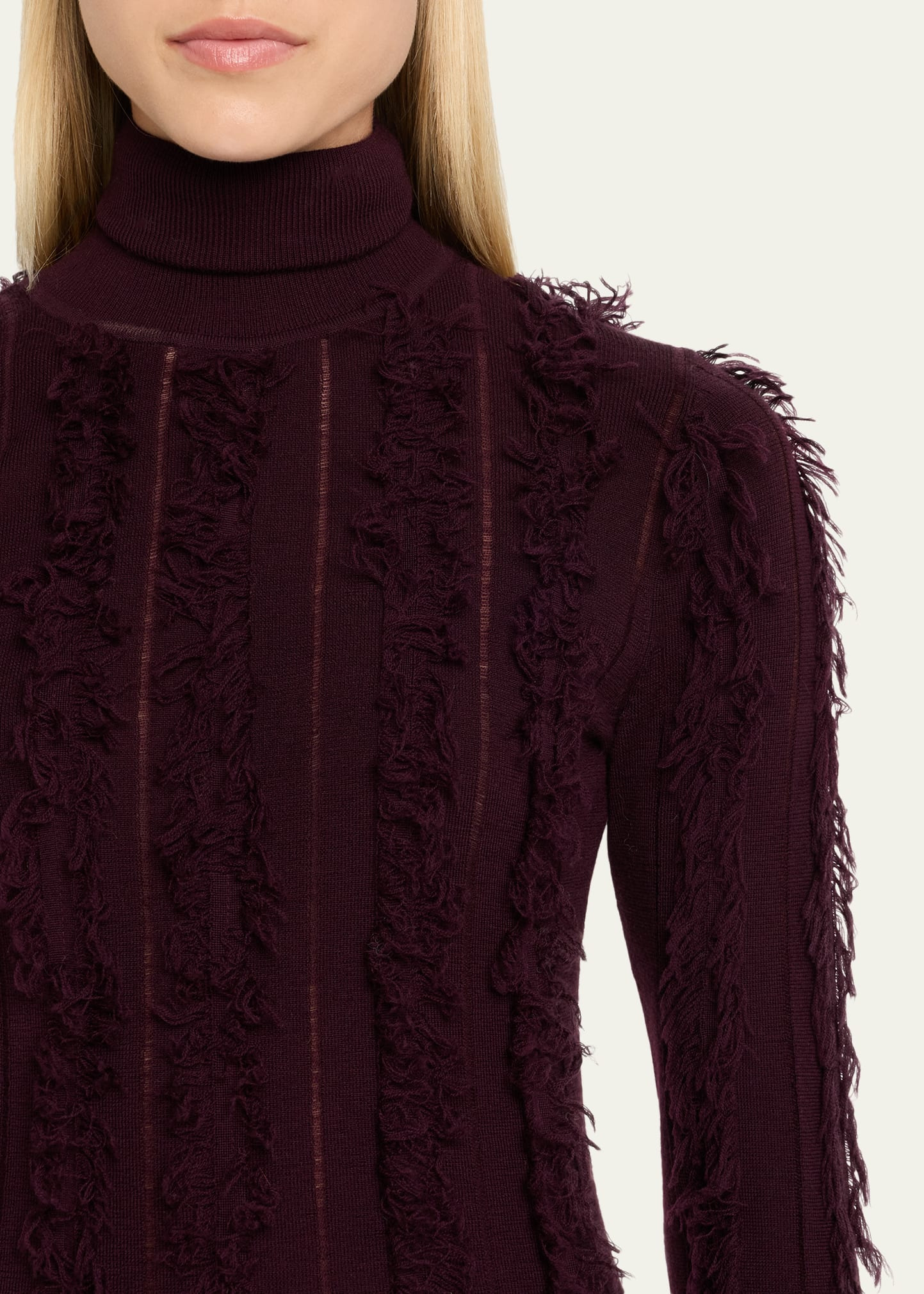 Nico Turtleneck Fringed Sweater - 5