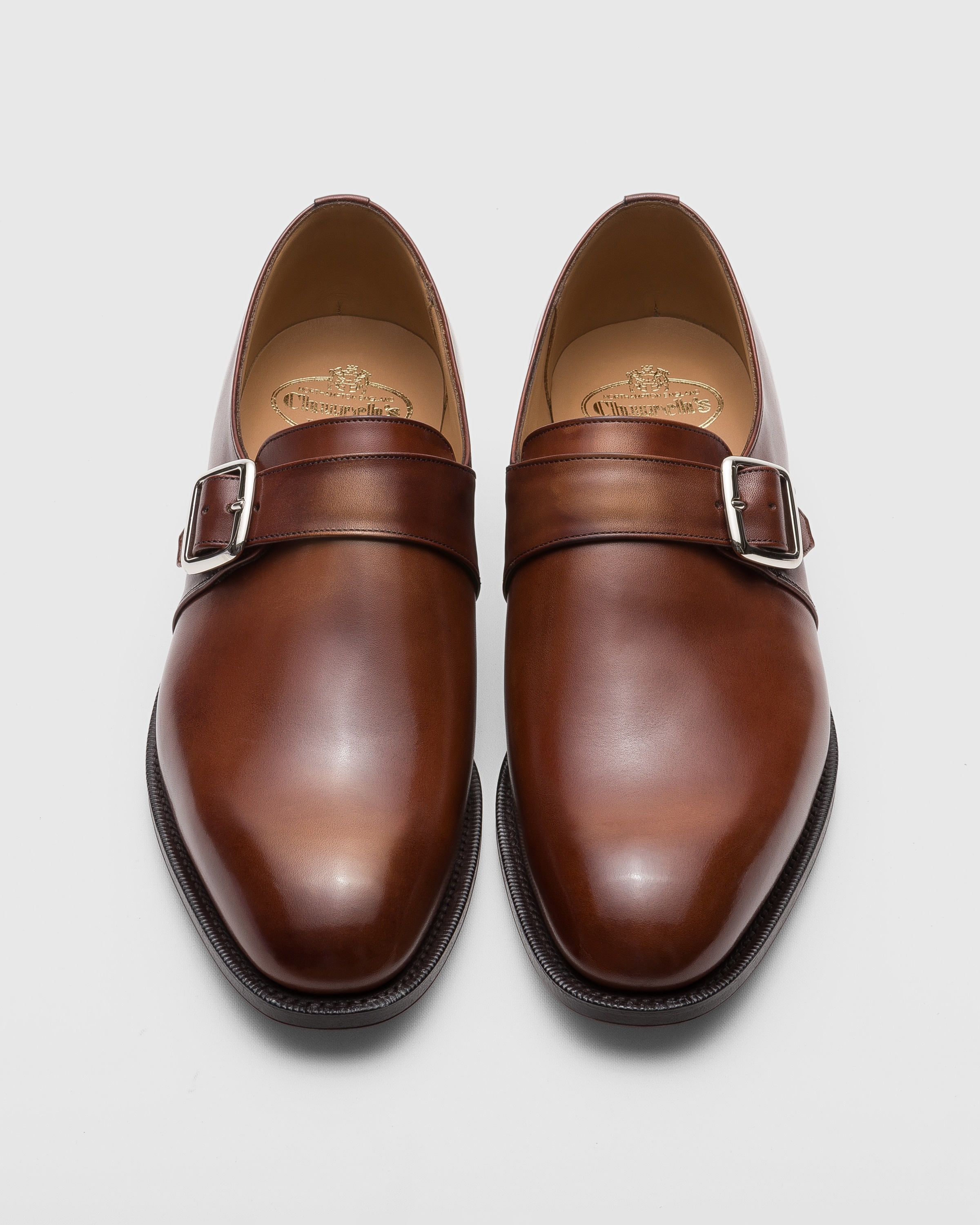 Bleached Calfskin Monk Strap - 5