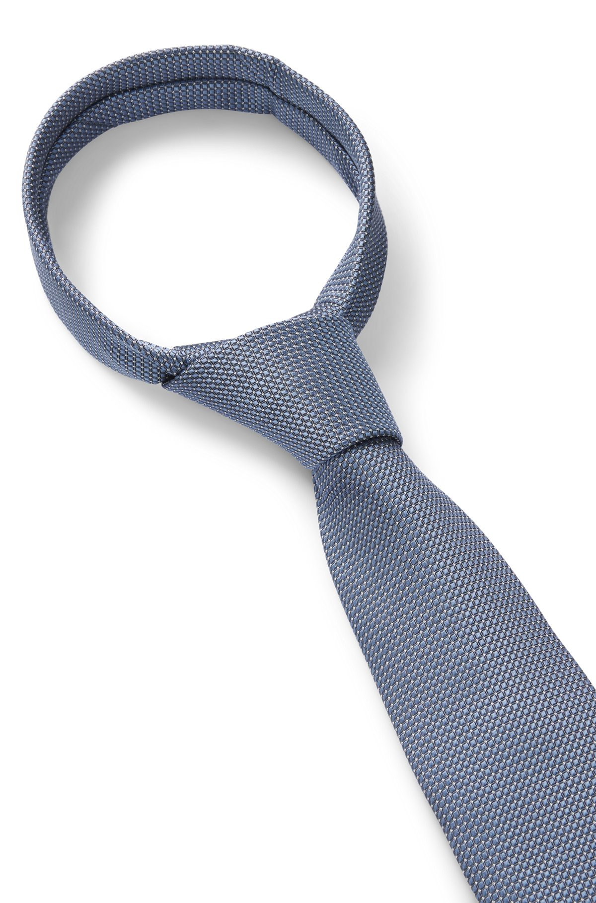 SILK-BLEND TIE WITH JACQUARD PATTERN - 6