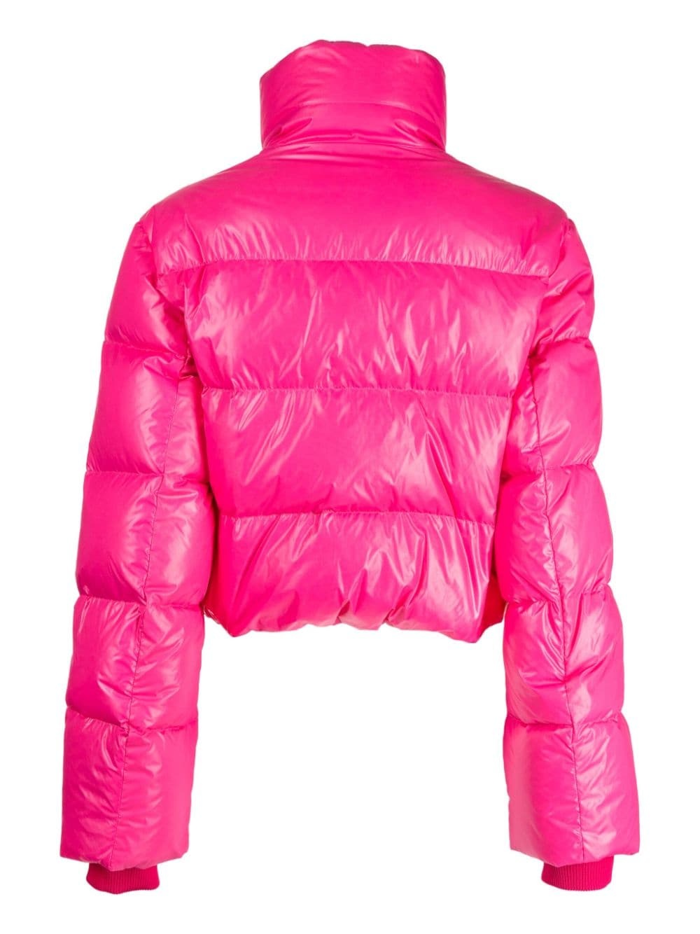quilted cropped puffer jacket - 2