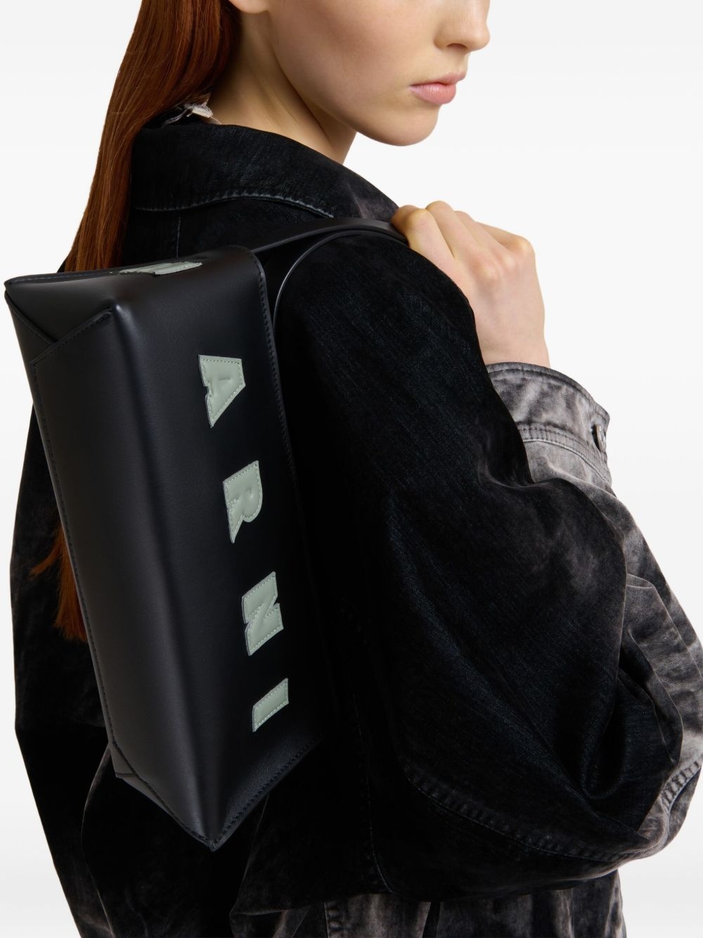 logo-appliqué shoulder bag - 2