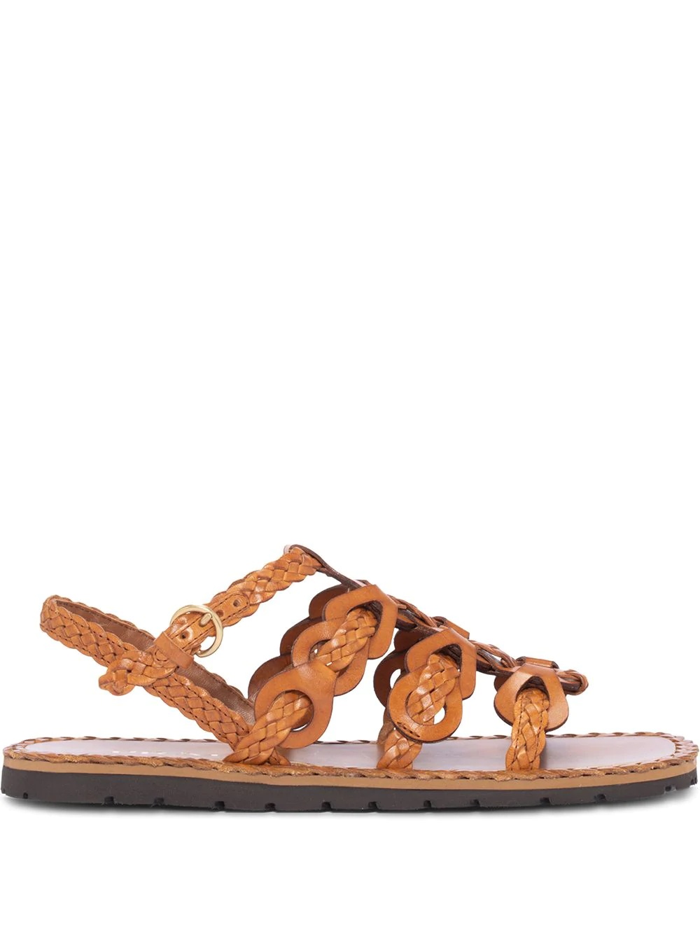 woven flat sandals - 1