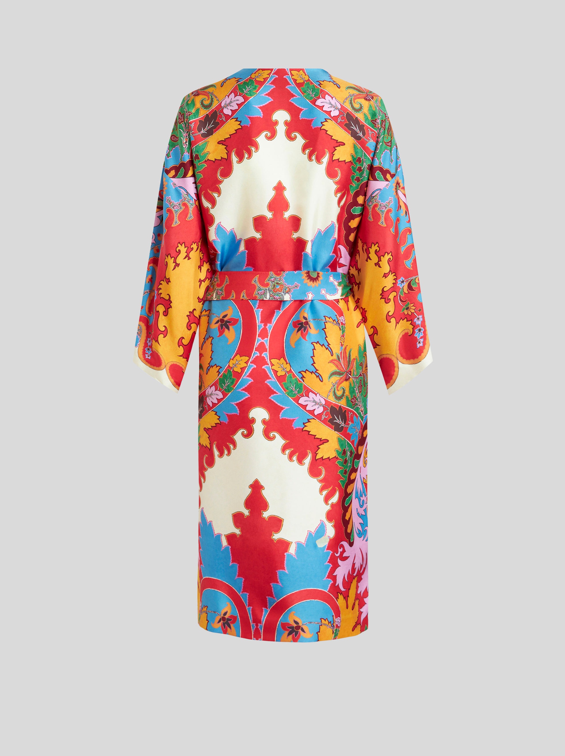 PRINTED SILK DUSTER COAT - 5