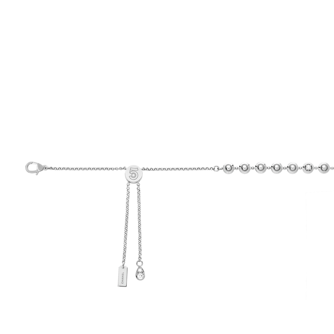 Eternal N°5 diamond line necklace - 3