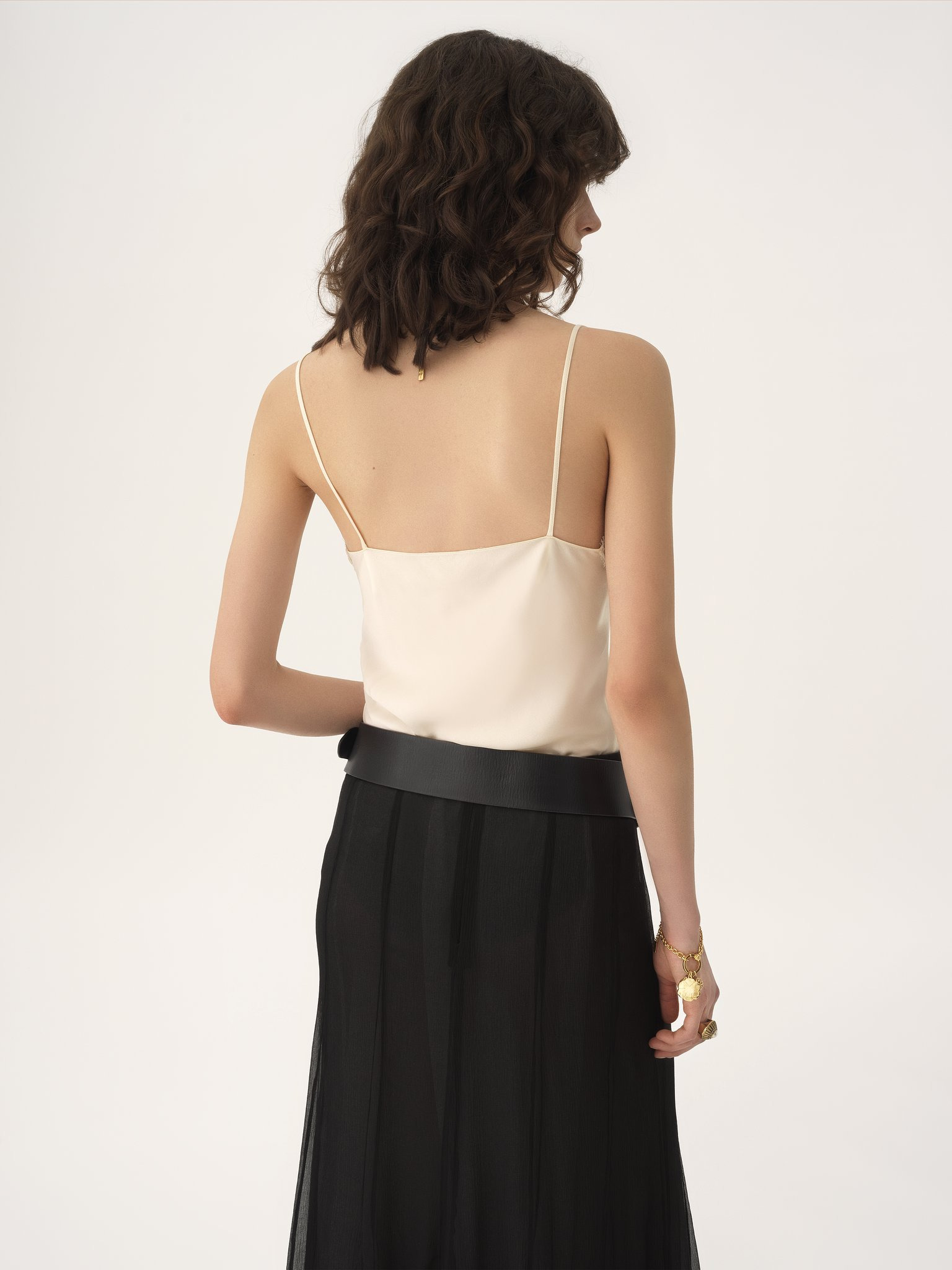 FLUID MAXI SKIRT IN SILK MOUSSELINE - 7