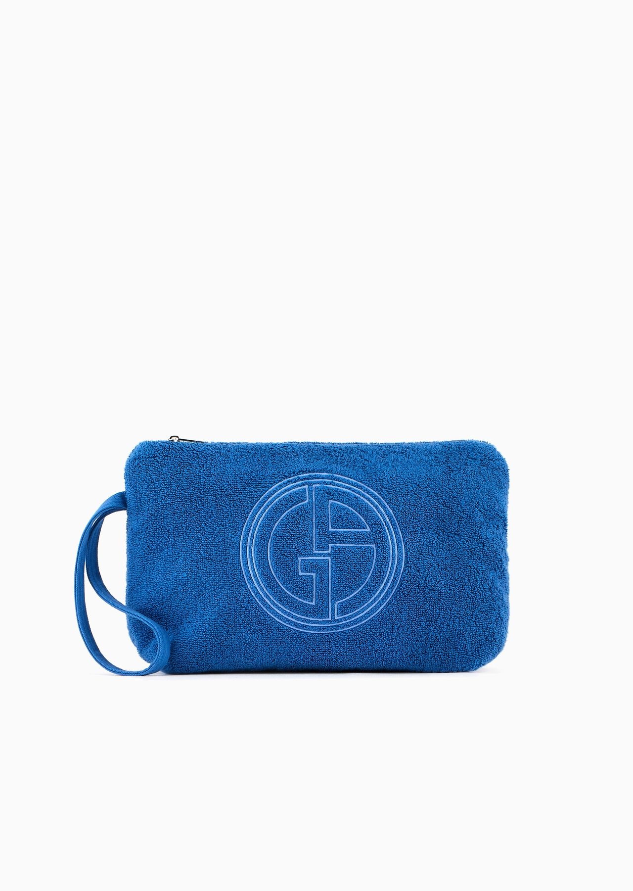Cotton terry clutch bag - 1