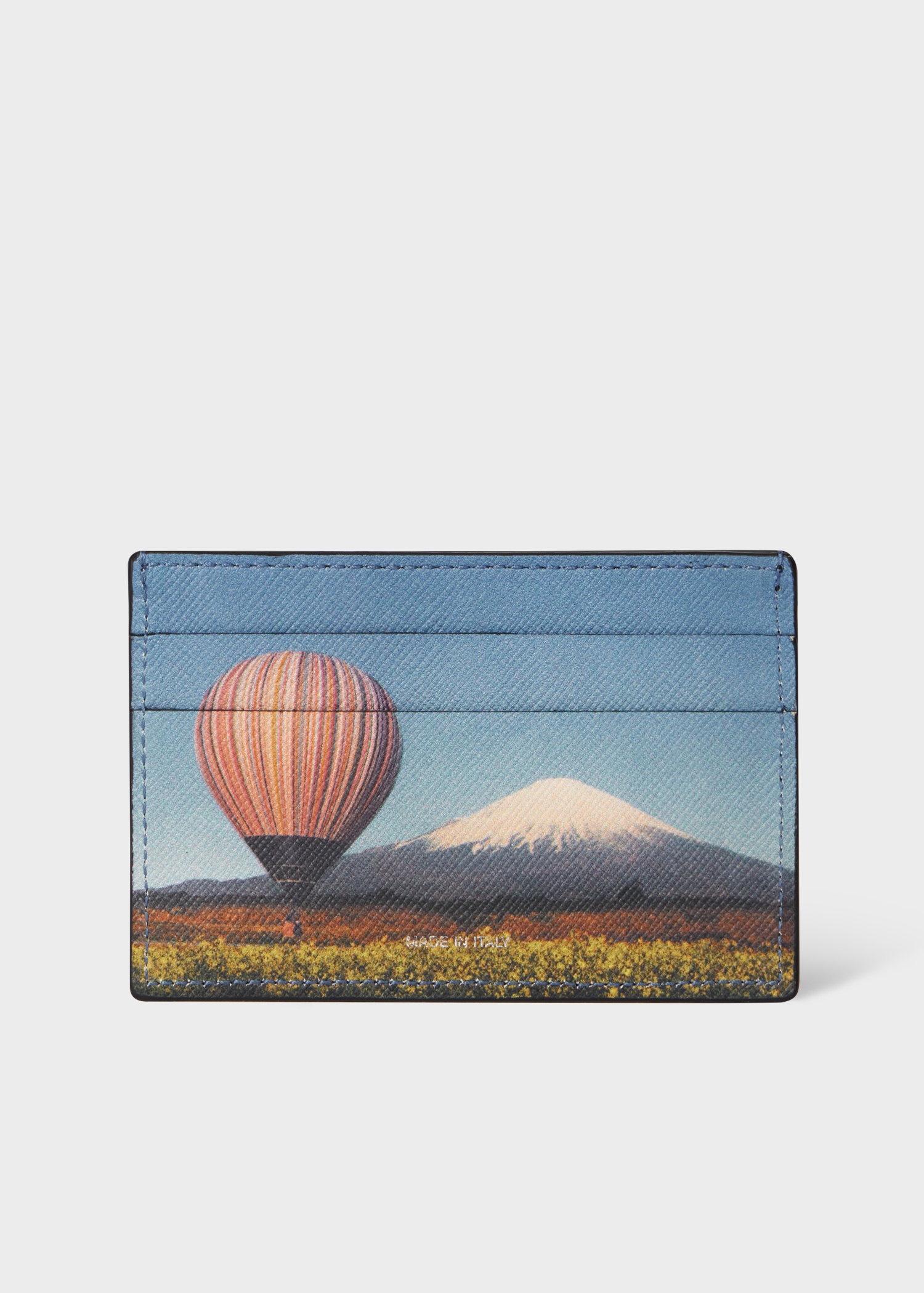 'Signature Stripe Balloon Mount Fuji' Print Card Holder - 1