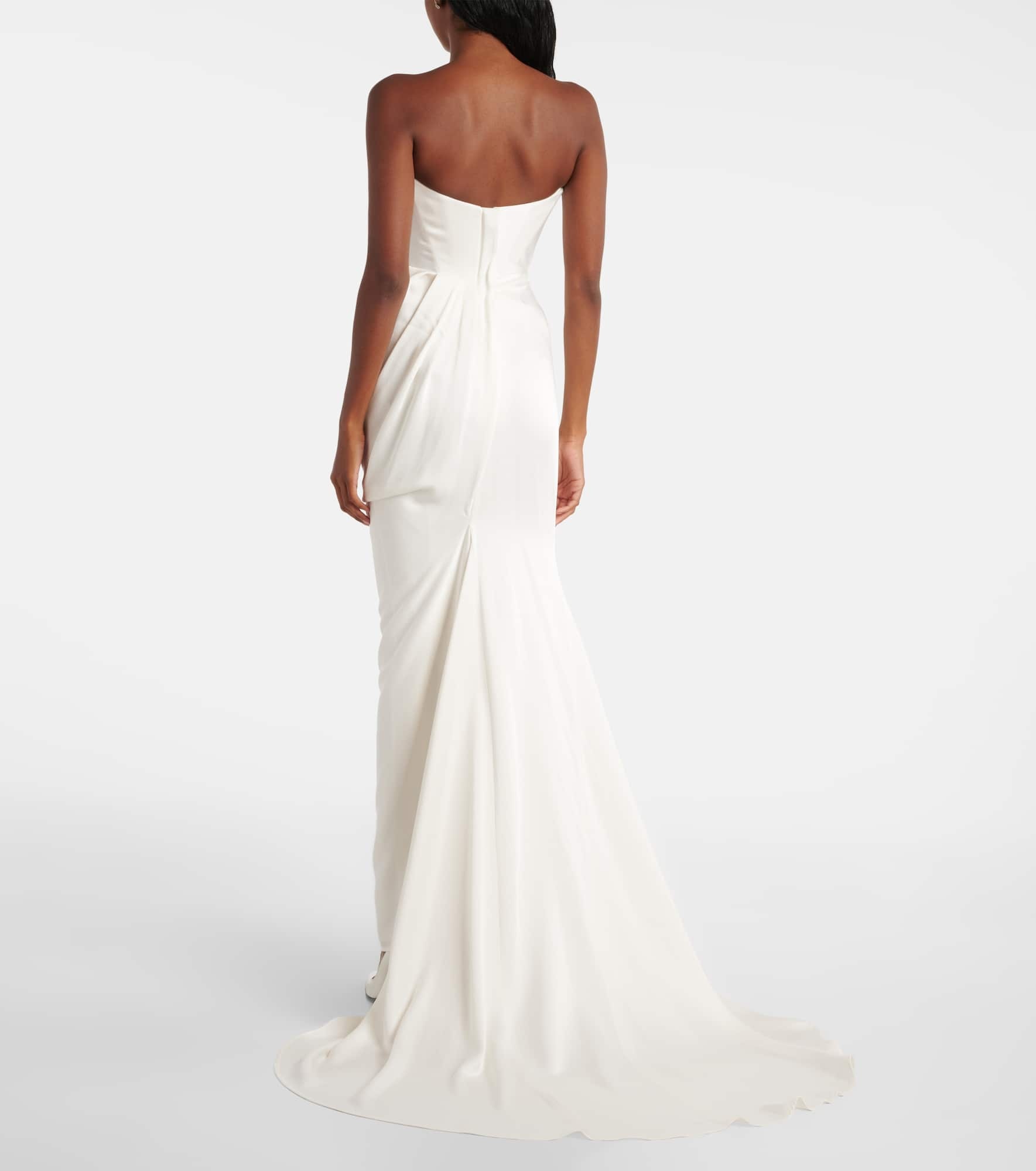 Bridal Vaida satin corset gown - 3