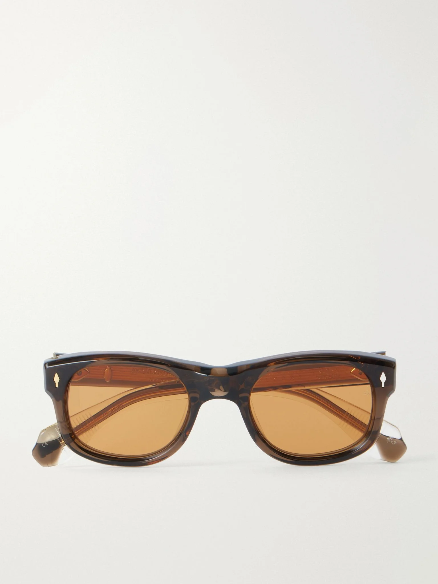 Amilcar D-Frame Acetate Sunglasses Brown - 1