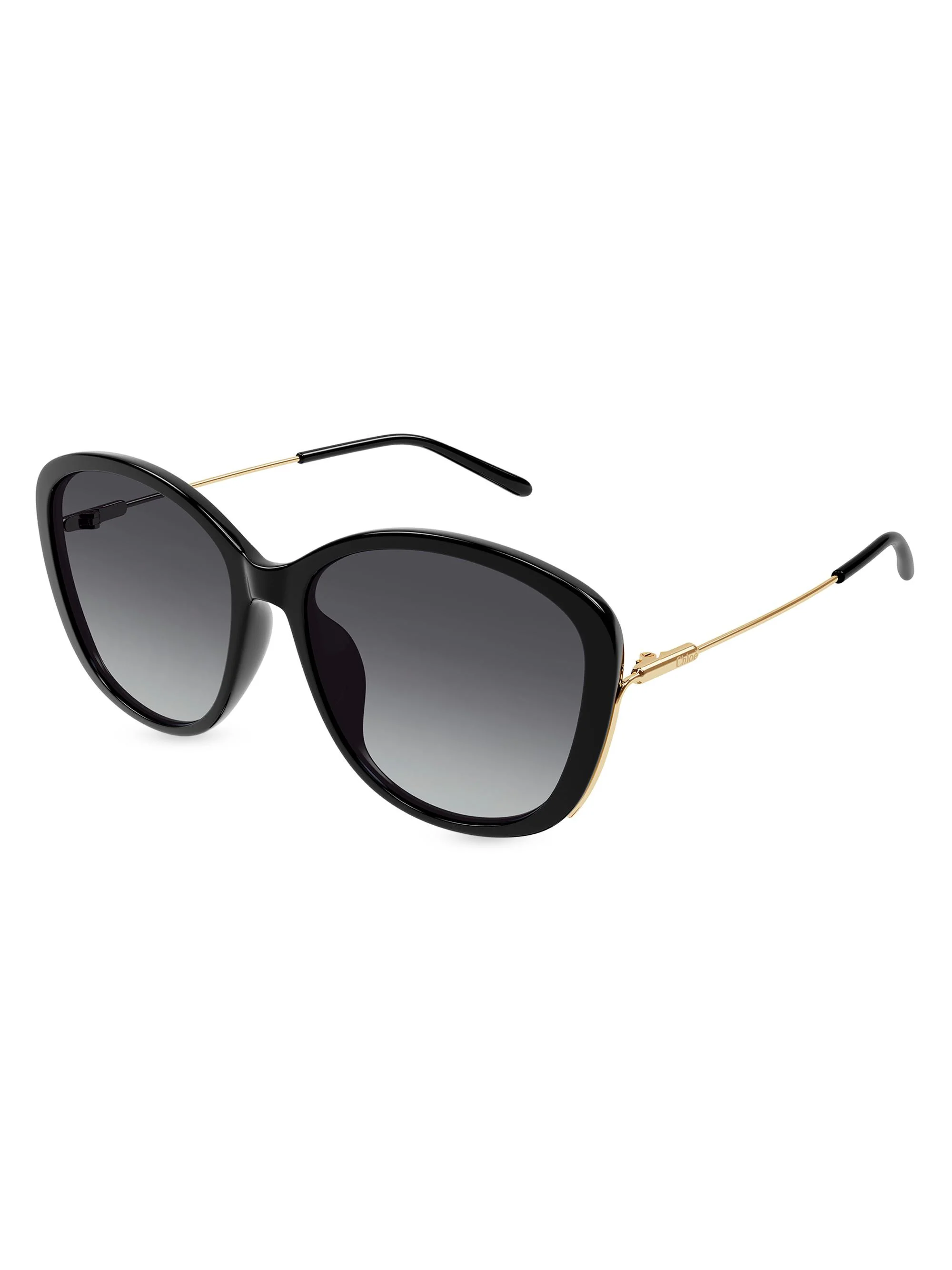 Women's Elys 59MM Round Sunglasses - Black - 1