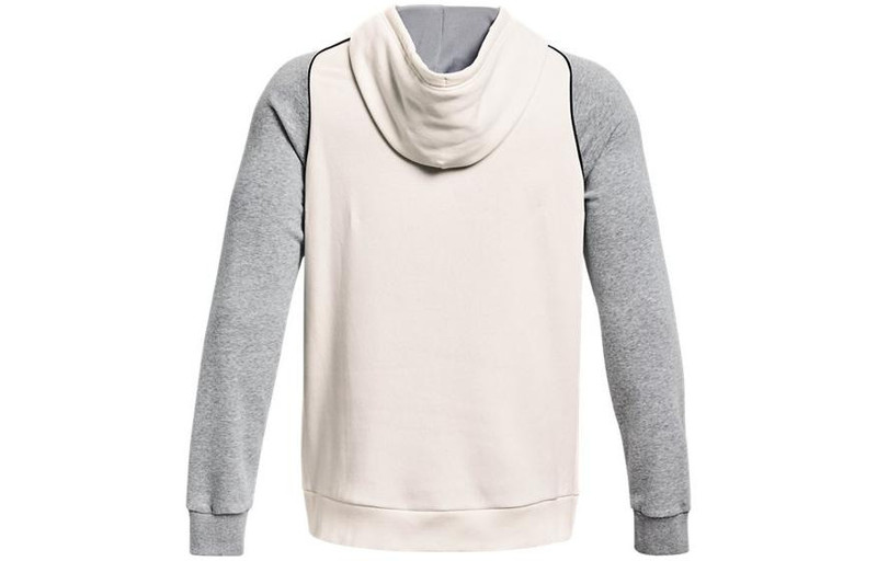 Under Armour Under Armour Rival Varsity Fleece Hoodie 'Beige Grey' 1373831-112 outlook