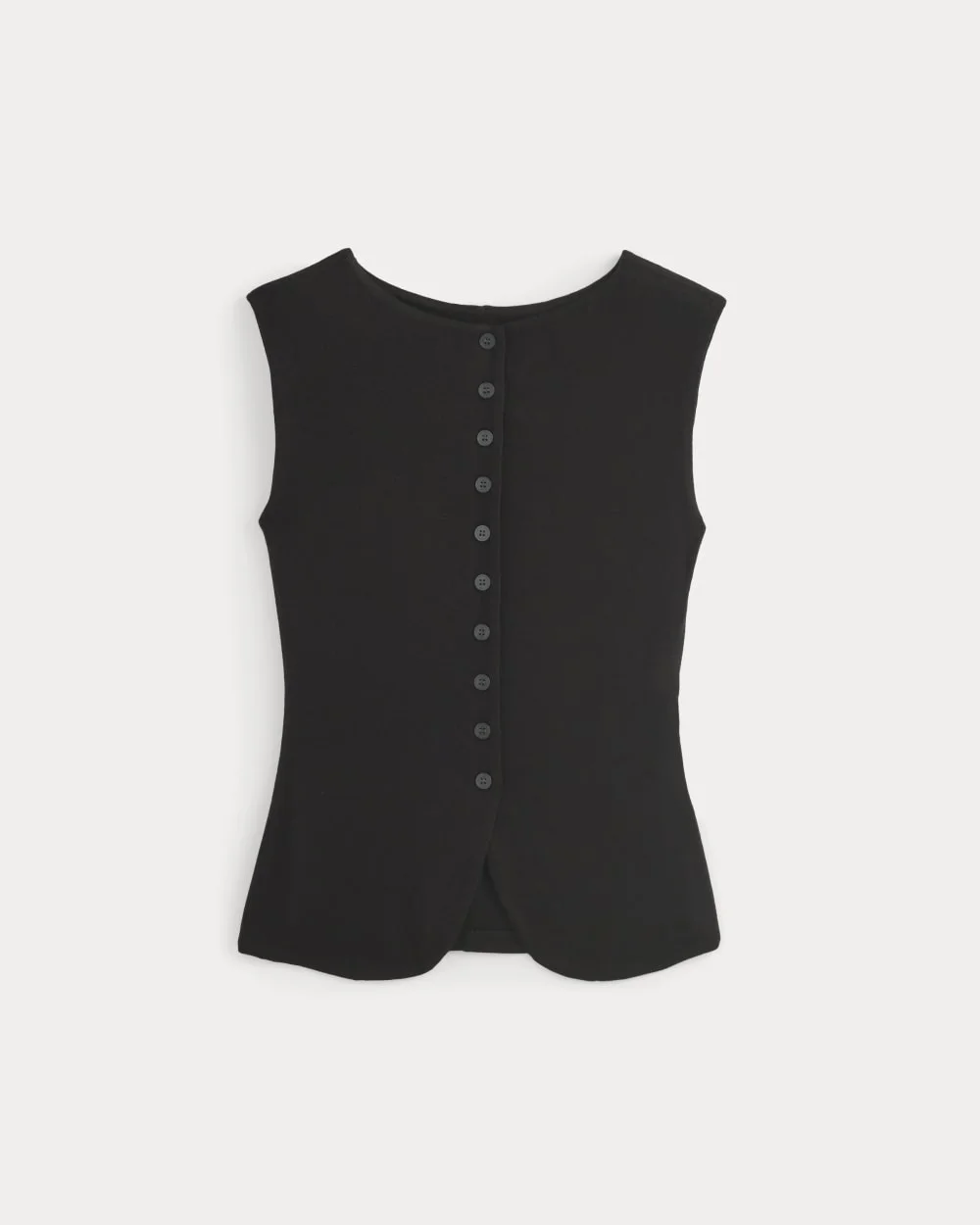 SLEEVELESS BUTTON-UP IN BUTTERLUXE - 1