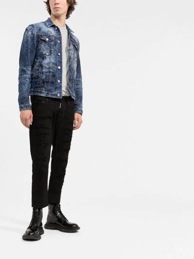 DSQUARED2 hand-drawn denim jacket outlook