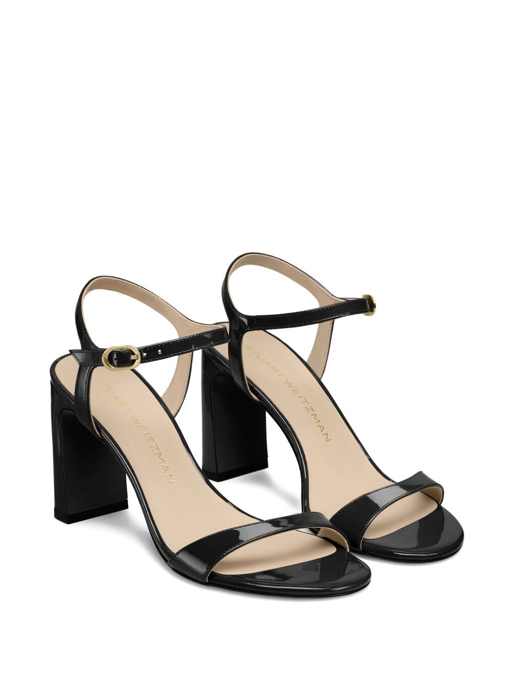 patent leather ankle-strap sandals - 2