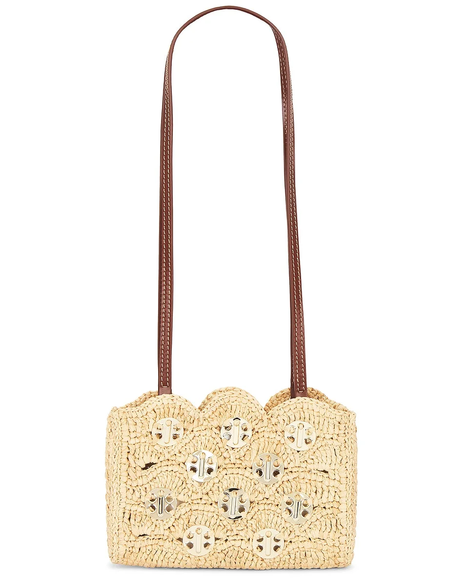 Raffia Shoulder Bag - 1
