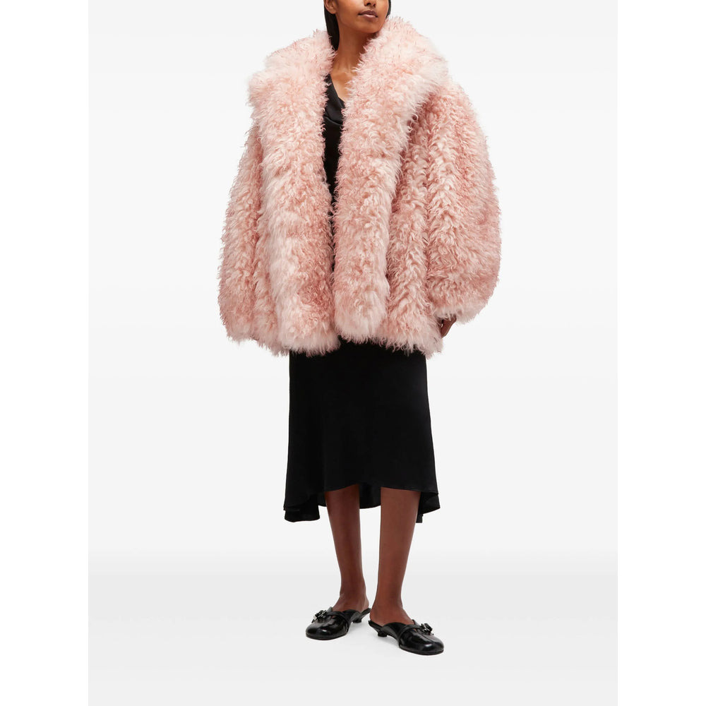Ganni Pink Coats - Oversized Coats Women - 3