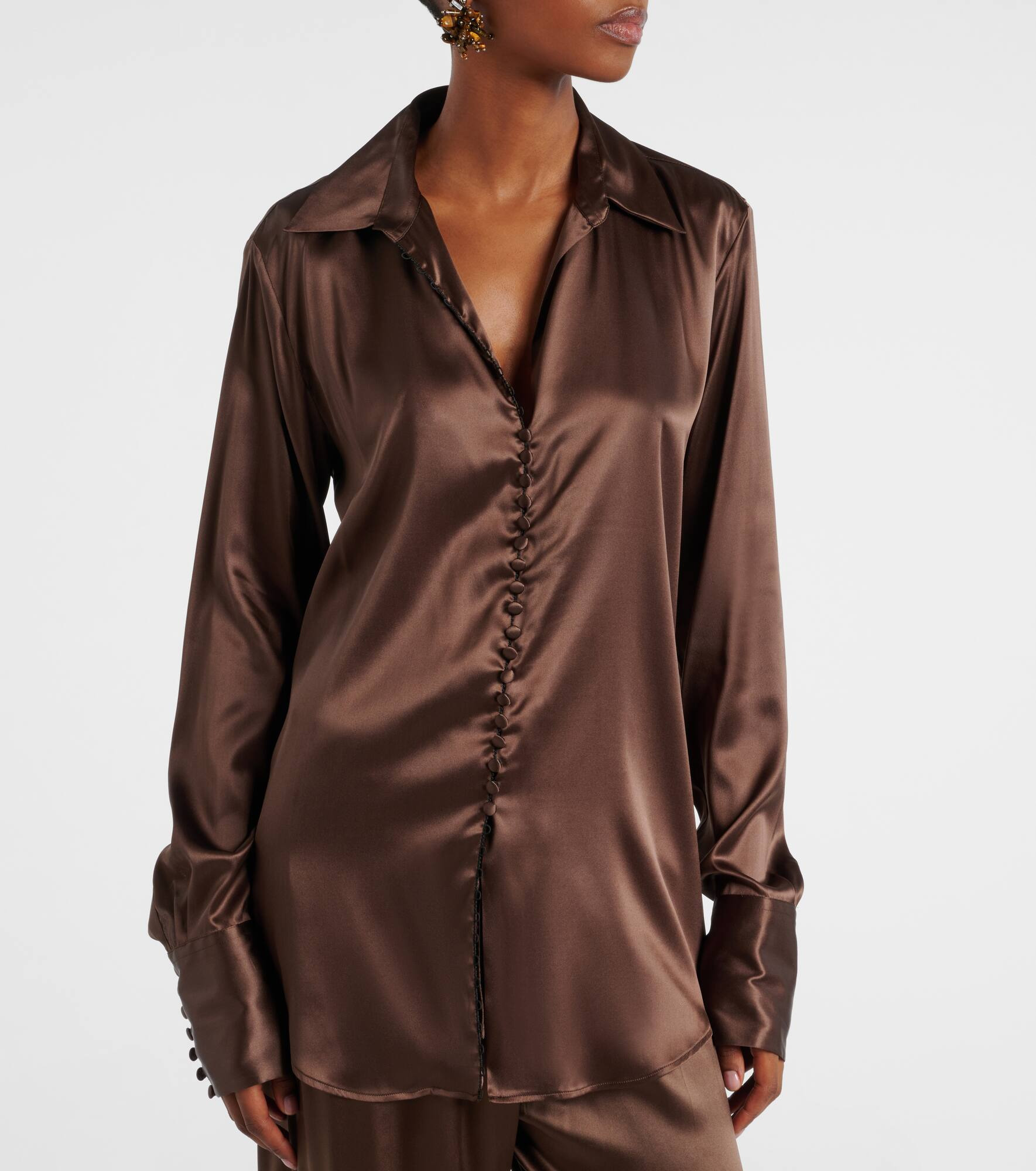 Silk-blend shirt - 6