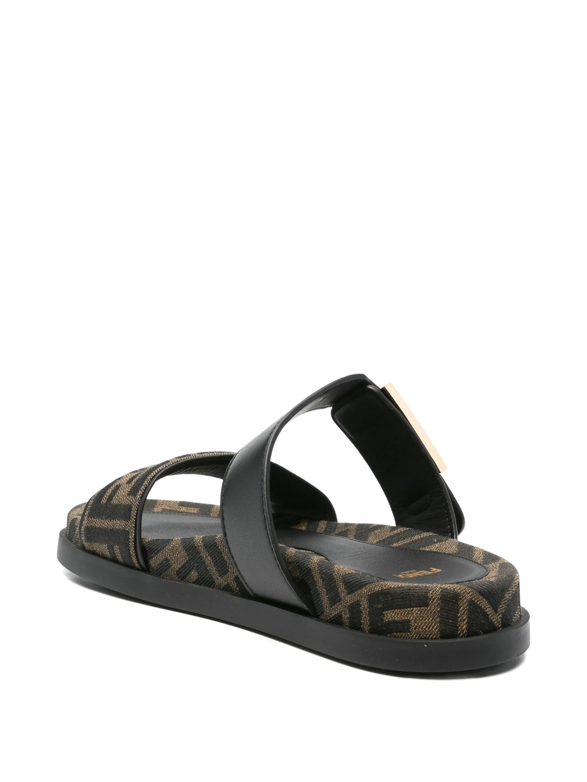 Fendi Feel FF-logo Buckle Sandals - 2