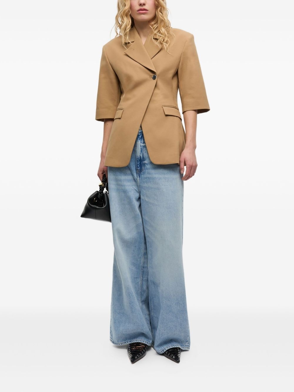 whiskering-effect jeans - 2