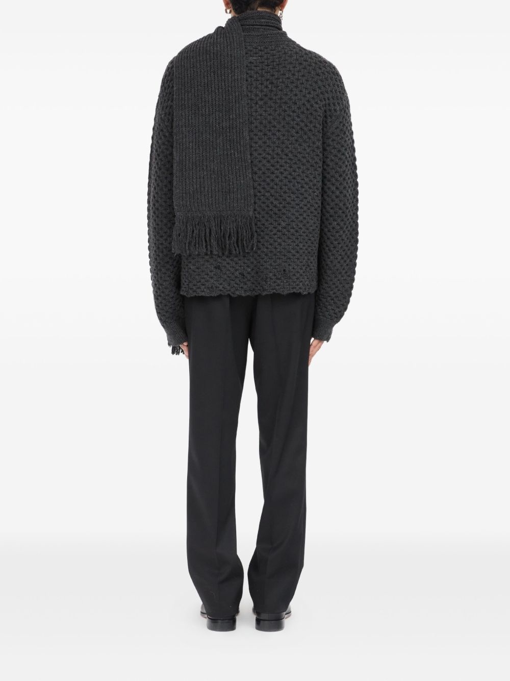 virgin wool-blend sweater - 6