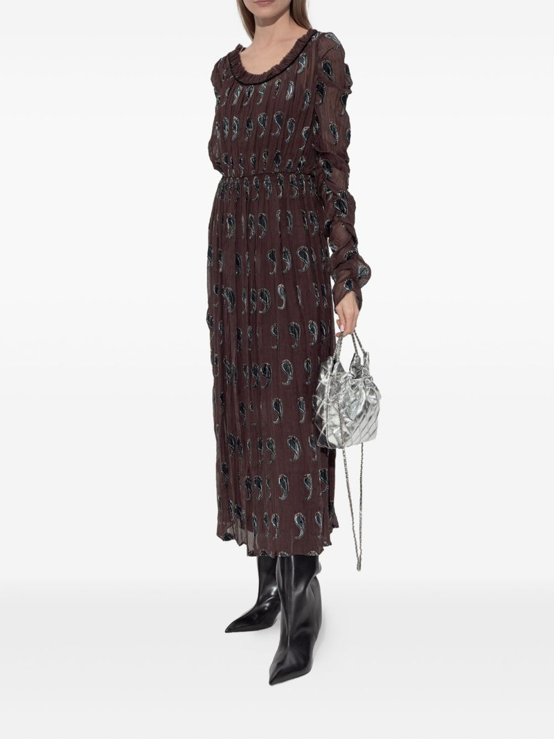 paisley-print midi dress 3